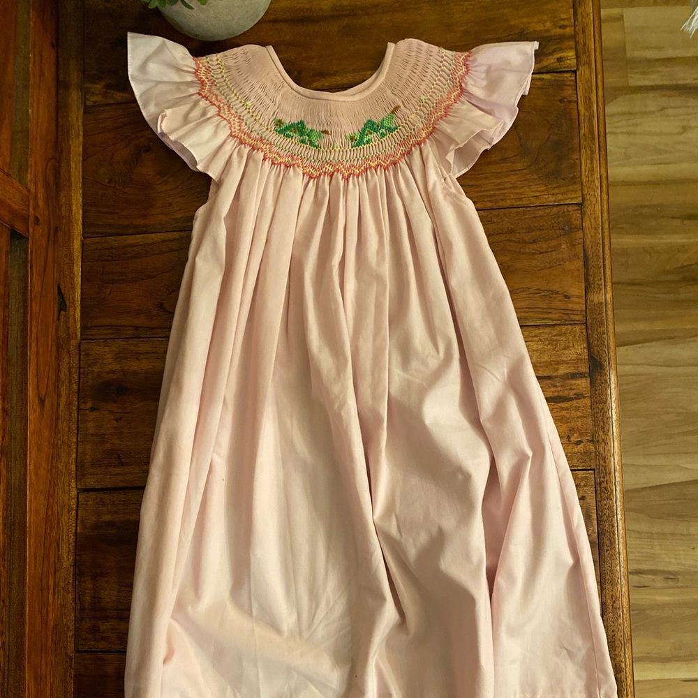 Rosalina Caterpillar Smocked Dress